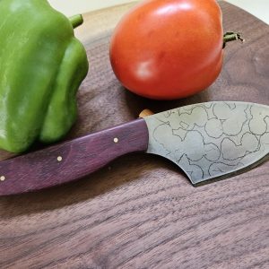 Original handmade knife, made in Canada, whimsical steel blade