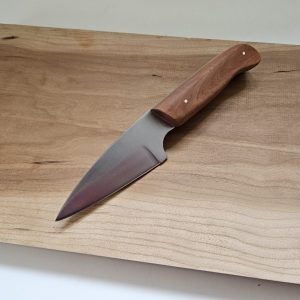 Outdoors general purpose knife with Mahogany handle