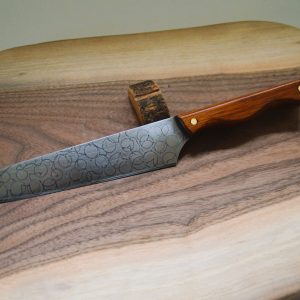 High carbon Chef's knife with red Bloodwood handle