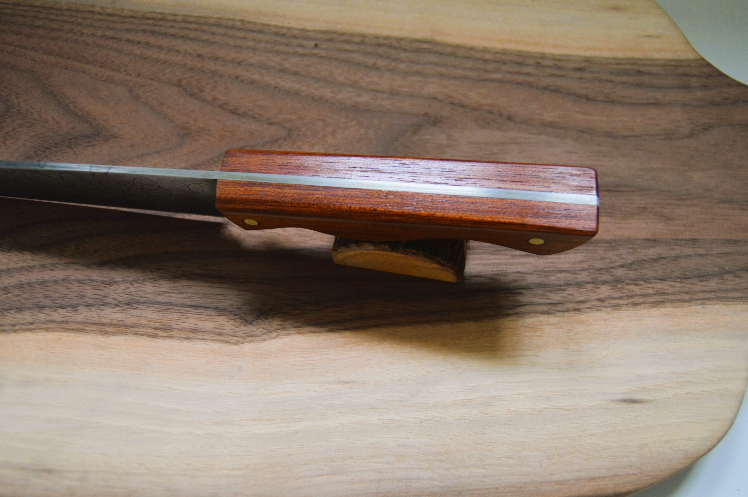 High carbon Chef's knife with red Bloodwood handle - Image 5