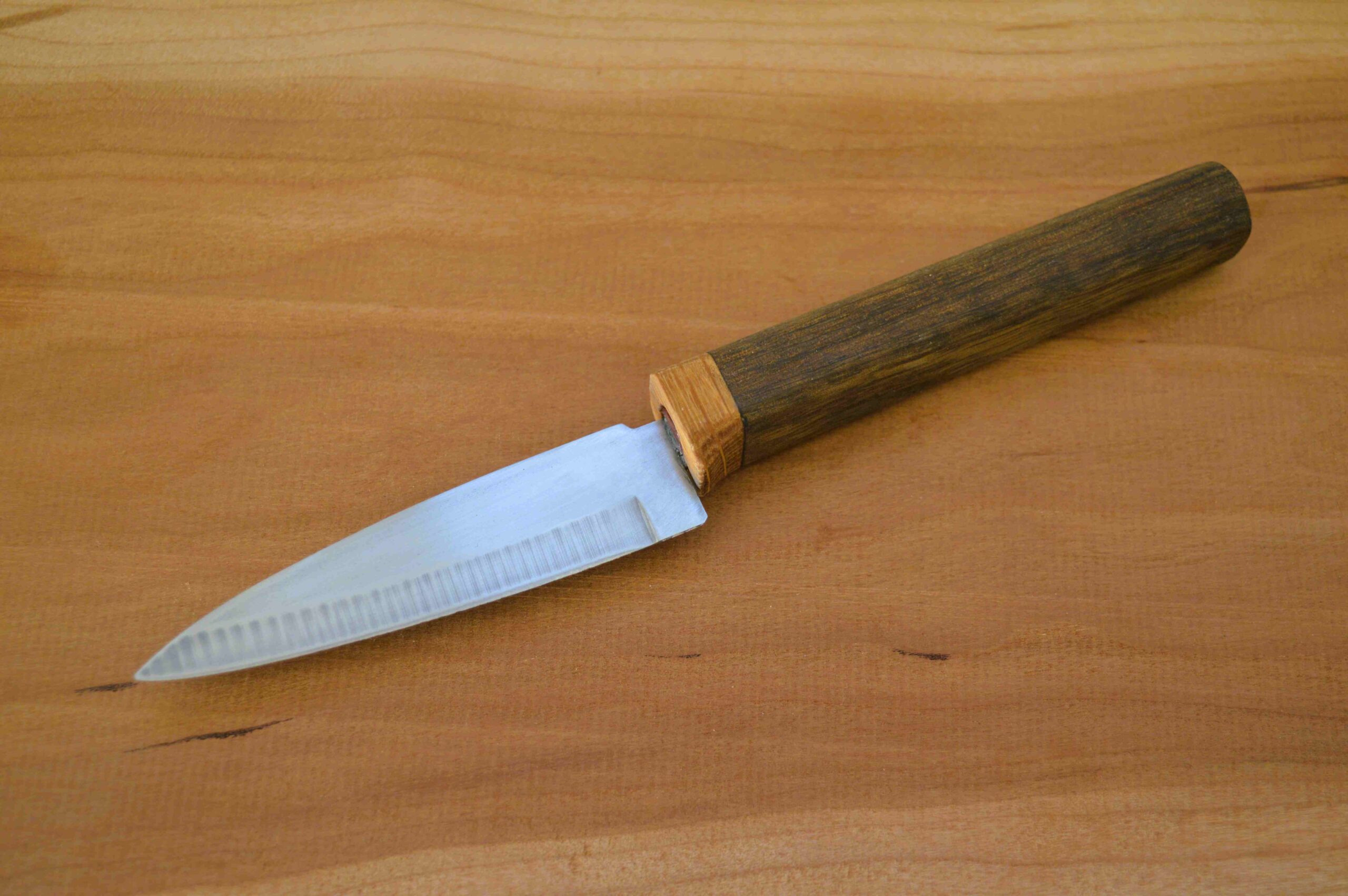 Kitchen knife set (4) with hardwood Japanese Wa handles - Image 4